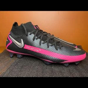 Nike Phantom GT Elite DF FG Soccer Cleats Black/Pink CW6589-006 Men’s Size 11.5